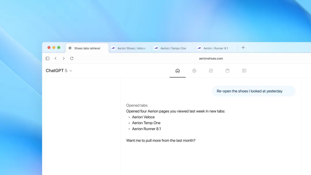 ChatGPT浏览器操作功能展示